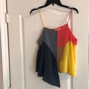 Anthropologie   Multi color  silk top